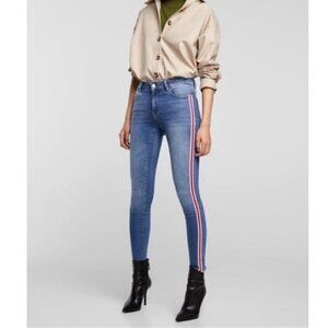 ZARA TRF NEW High Rise Skinny Ankle Jeans Size 2